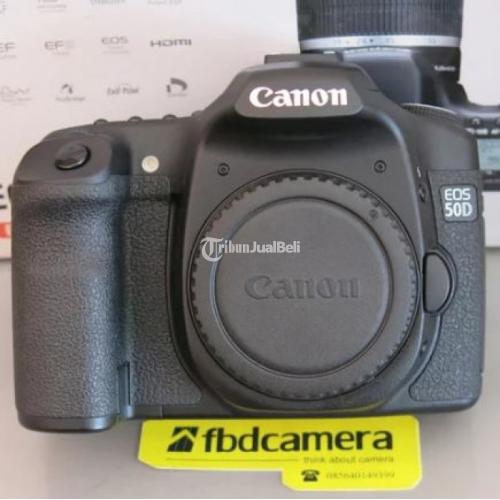 Kamera DSLR Canon 50D Body Only SC 5rb Second Fullset Harga Murah Di