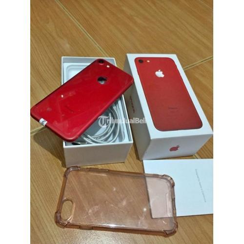 HP Iphone 7 128GB Bekas Warna Merah Mulus Ex Inter Lengkap Normal Di