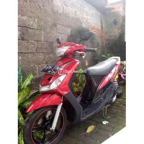 Motor Yamaha Mio 2009 Merah Beksa Surat Lengkap Pajak Plat Panjang Di