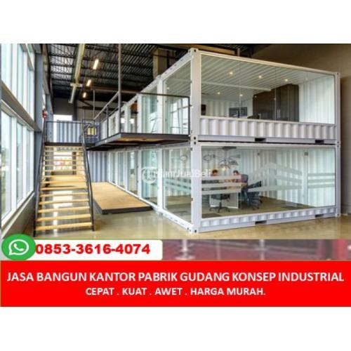 Jasa Bangun Kantor Pabrik Gudang Konsep Industrial Di Jakarta Utara