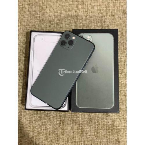 HP Apple IPhone 11 Pro 256GB Fullset Bergaransi Bekas Normal All Green