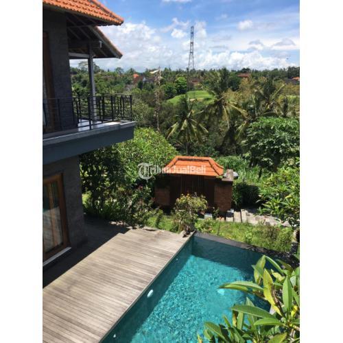 Dijual Villa View Sawah Area Sentral Ubud Bali Bangunan 2 Lantai 2KT