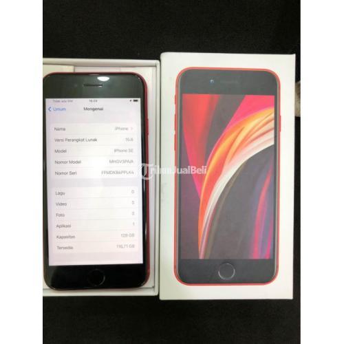 HP Apple IPhone SE 128GB Red IBox Bekas Like New Normal Nominus Fullset