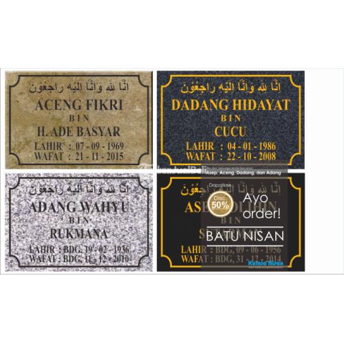 Batu Nisan Bahan Granite dan Marmer Harga Murah di Bandung Jawa 