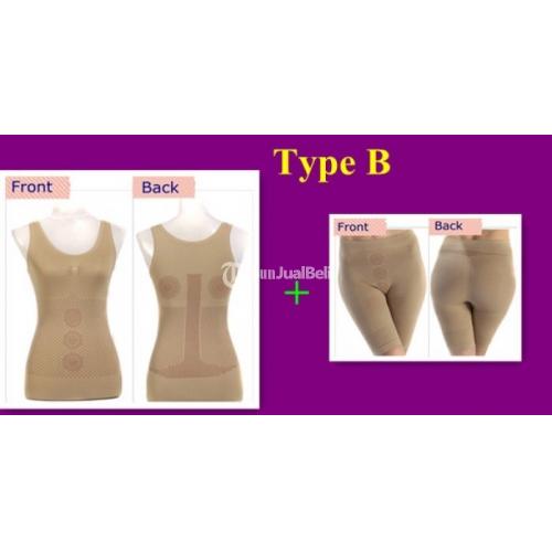 Slimming Body Suit Shaper Baju Korset Pelangsing Tubuh Infrared Seen On Tv Di Jakarta 8419