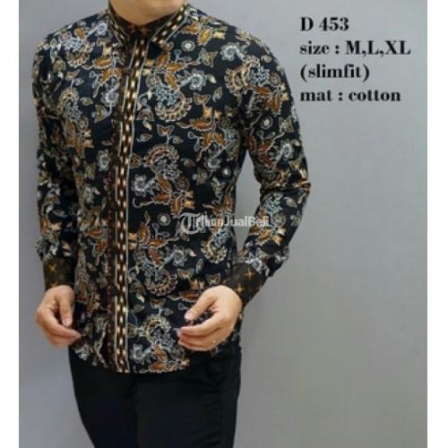 Baju Kemeja Hem Batik Pria Slimfit Modern D453 Lengan Panjang Harga Murah Di Jakarta Pusat Tribunjualbeli Com