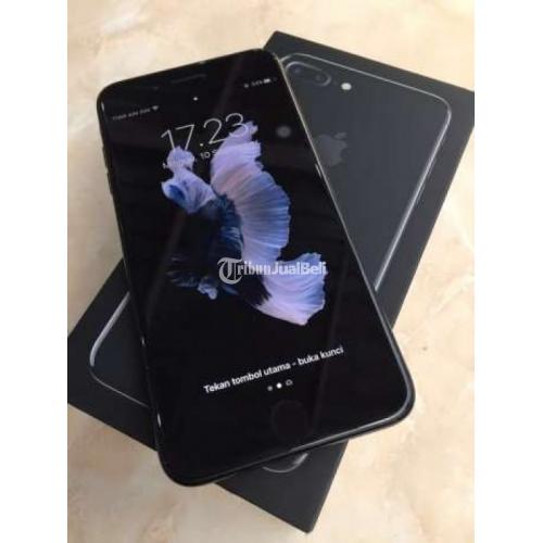 Hp Apple Bekas Iphone 7 Plus 128gb Jet Black Murah Mulus Like New Lengkap Ori Di Makassar Tribunjualbeli Com