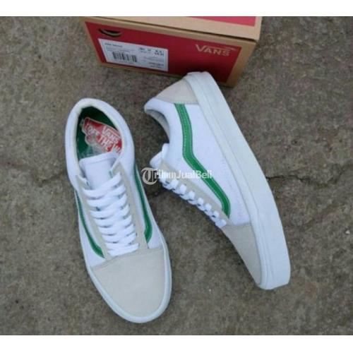 vans true white kelly green