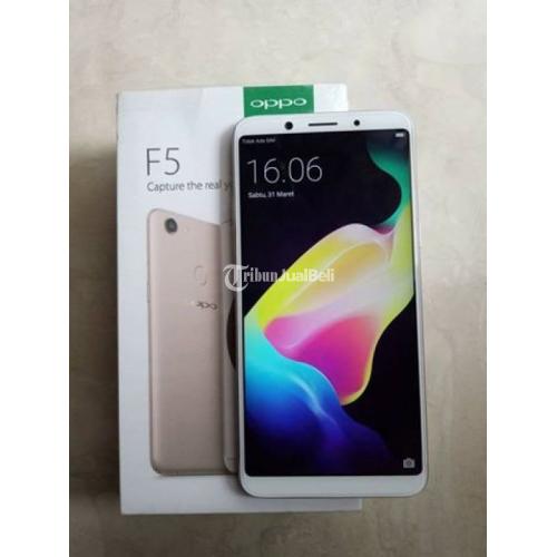 Handphone Oppo F5 Bekas Ram 4GB Normal Lengkap Segel Murah di Malang