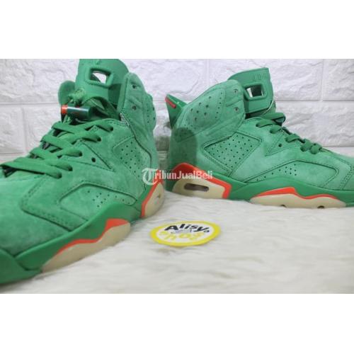 green jordan 6 suede