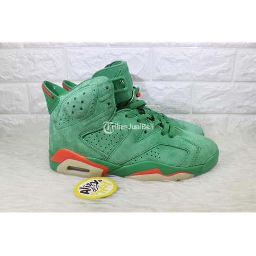 green jordan 6 suede