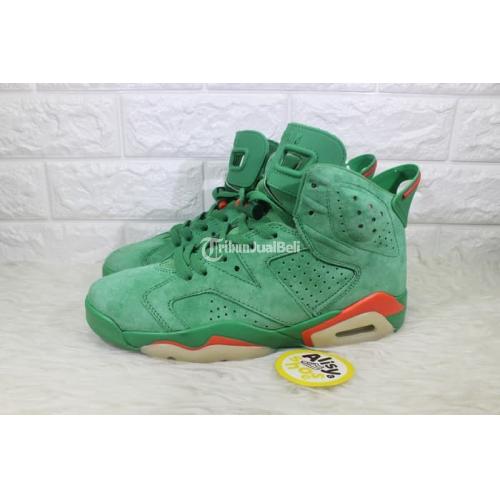 green jordan 6 suede