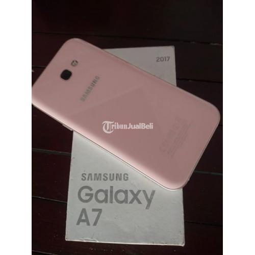 Hp Samsung A7 2017 Bekas Warna Pink Mulus Lengkap Normal Harga Murah Di Manado Tribunjualbeli Com