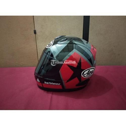 helm arai half face kw