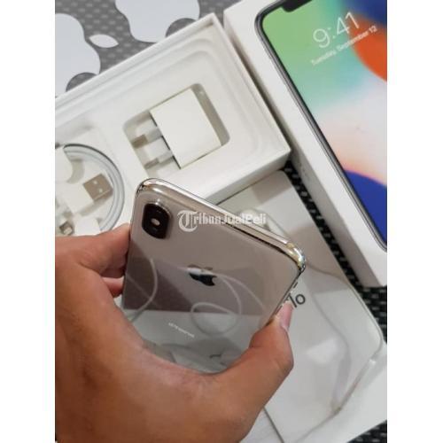 HP Iphone X 256GB Bekas Lengkap Original Warna Silver No Minus Murah Di ...