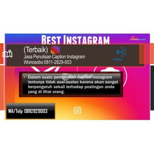 Jasa Penulisan Caption Instagram di Purwokerto - TribunJualBeli.com