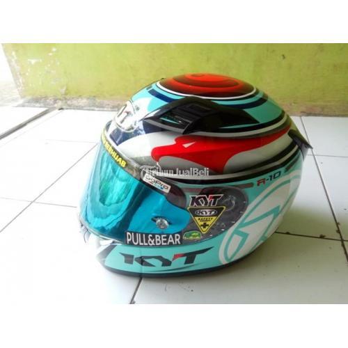 harga kyt r10 aqua flat visor