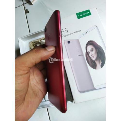 HP Oppo F5 Bekas Warna Merah Ram 4GB Normal No Minus Lengkap di Bekasi