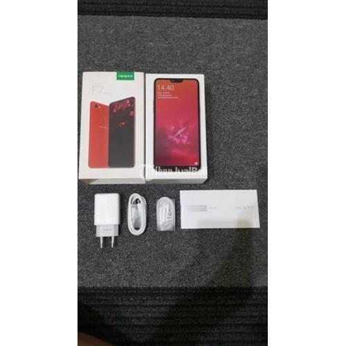 HP Ram 4GB Murah Oppo F7 Bekas Warna Merah Mulus No Minus Lengk   ap di