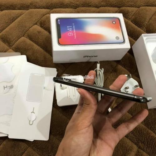 HP Iphone X 256GB Bekas Warna Grey Mulus Lengkap Original Harga Murah