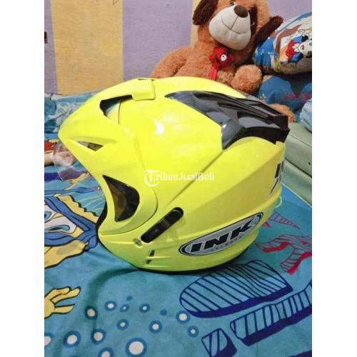 helm kyt double visor kuning