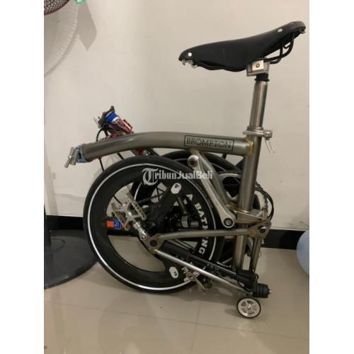 Sepeda Lipat Bekas Brompton S6L 2016 Upgrade Normal di 