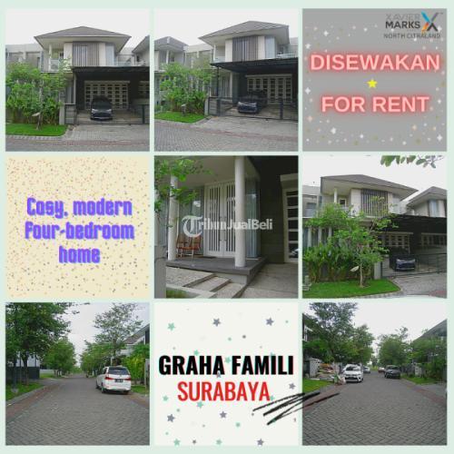 Disewakan Rumah Murah di Graha Famili Surabaya Lengkap Strategis di