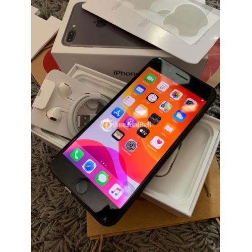 Hp Bekas Iphone 7 Plus 128gb Jet Black Fullset Mulus Ori Harga Murah Di Makassar Tribunjualbeli Com