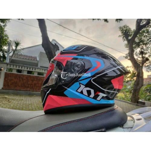 helm full face kyt pink