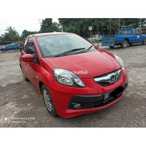 Honda Brio E 2014 MT Merah Bekas Bagus Mulus Bisa Kredit 