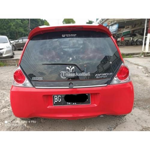 Honda Brio E 2014 MT Merah Bekas Bagus Mulus Bisa Kredit 