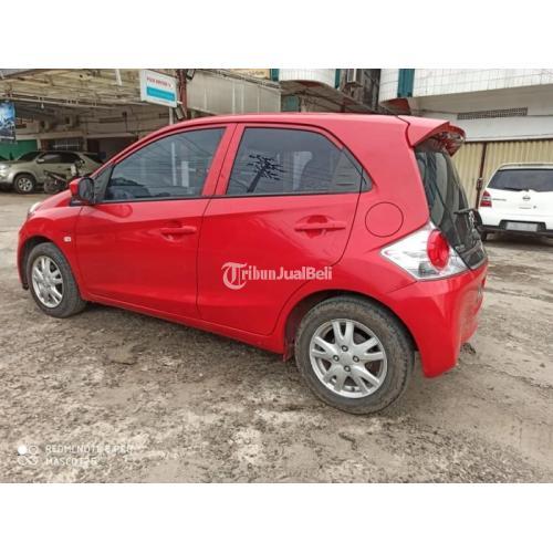 Honda Brio E 2014 MT Merah Bekas Bagus Mulus Bisa Kredit 