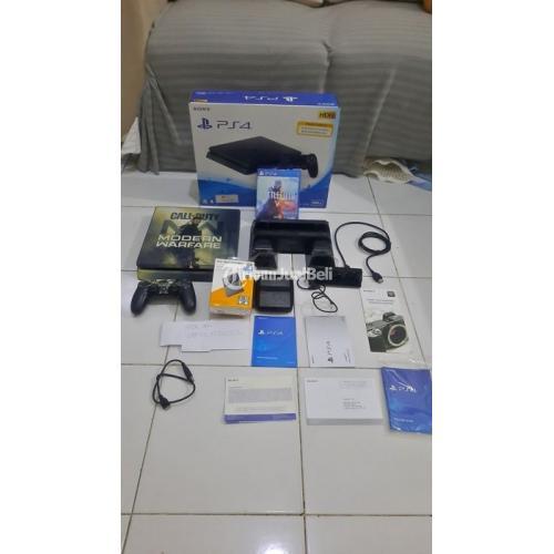 Konsol Sony PS4 Slim 500GB Normal Bonus HDD Eksternal 2GB Full Game ...