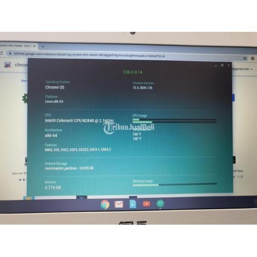Laptop Asus Chromebook C300 Bekas Harga Rp 2,3 Juta Ram 4GB Normal
