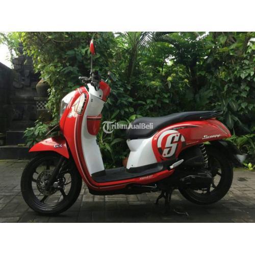 Motor Honda Scoopy Sporty ESP 2017 Merah Bekas Surat Lengkap di 