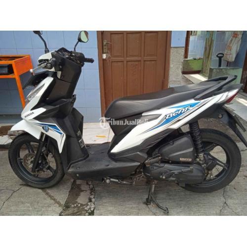 Motor Honda Beat 2019 White Blue Bekas Surat Lengkap Body Mulus Di