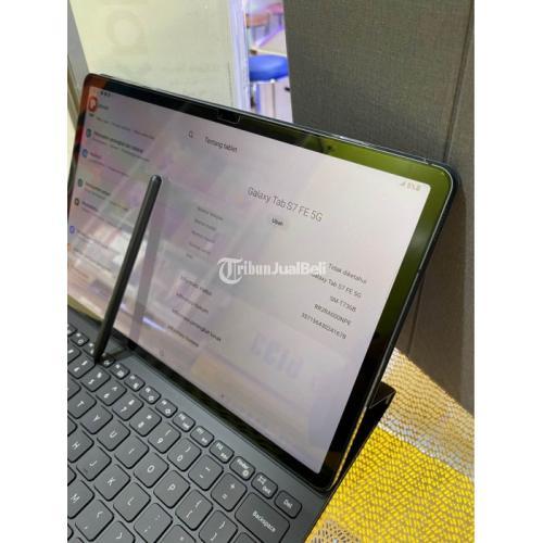 Tablet Galaxy Tab S7 FE S Pen Bekas Like New SEIN Resmi Fullset - Palembang