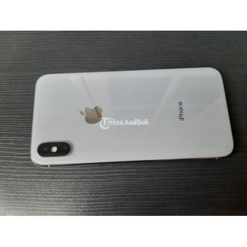 HP iPhone X 64GB Silver Mulus No Minus Fullset Bekas iBox Original - Jakarta Selatan