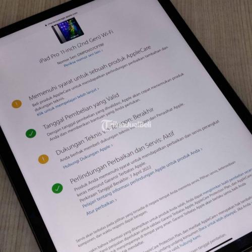 iPad Pro 2020 128GB Wifi Only Second Grey Mulus Garansi Fullset - Malang