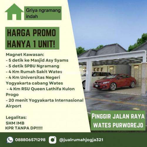 Dijual Rumah Murah Mewah Dekat Bandara Nyia Type 55 3KT 1 KM - Kulon Progo