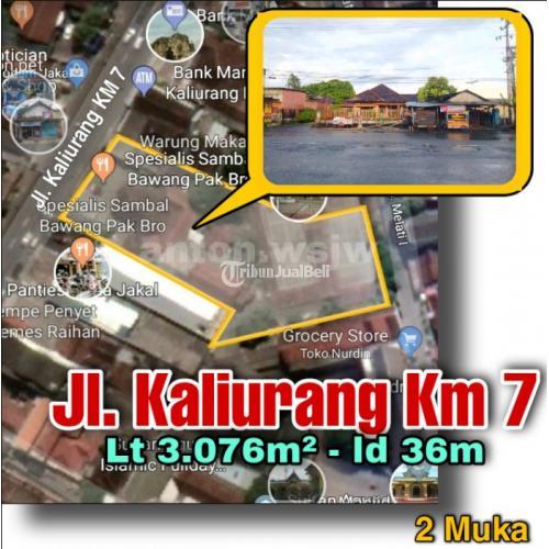 Dijual Tanah Strategis Jl Kaliurang Km7 Dekat Pasar Bank. 2 Muka Luas 3.076m2 Ld 36m - Sleman