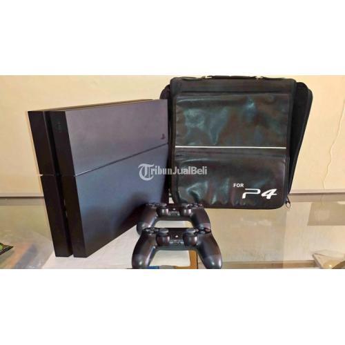 Konsol Game Sony PS4 Fat 1TB Cuh 12, 2 Stik + Bag Bekas Mesin Segel Mulus - Makassar