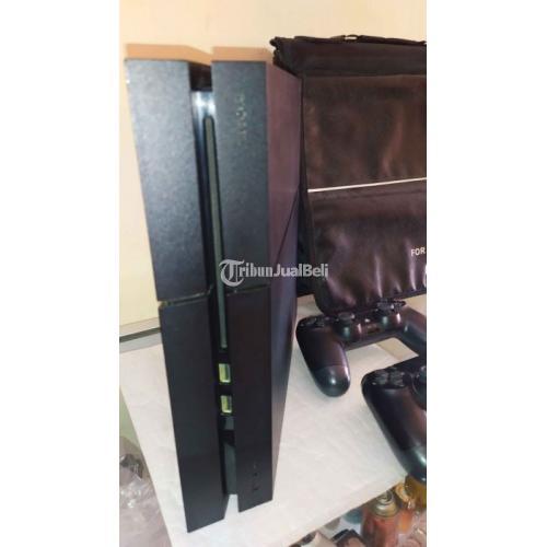 Konsol Game Sony PS4 Fat 1TB Cuh 12, 2 Stik + Bag Bekas Mesin Segel Mulus - Makassar