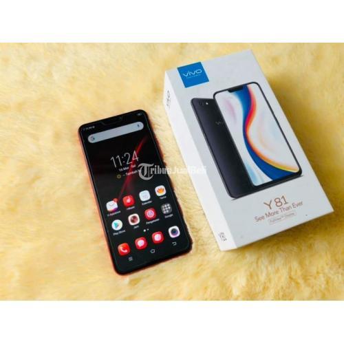 HP Vivo Y81 2/16Gb Fullset Kondisi Normal Warna Merah Bekas Mulus di