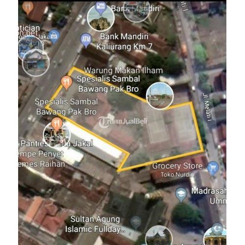 Dijual Tanah Jogja, Tepi Jl Kaliurang Km7 2 Muka Dekat Pasar dan Bank  - Sleman