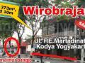 Dijual Tanah Wirobrajan LT373m2 LD10m Tepi Jalan RE Martadinata Kodya Yogya - Jogja