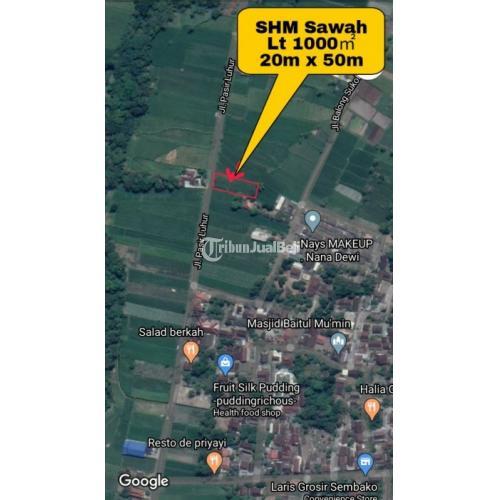Dijual Tanah Taraman View Merapi 1,5Km Timur Jl Kaliurang Km10 Akses Jl Aspal - Jogja
