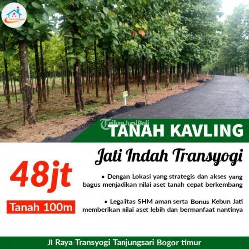Dijual Tanah Kavling Murah Pinggir Jalan Raya Transyogi Tanjungsari - Bogor