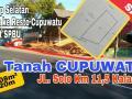 Tanah Jogja, Cupuwatu Dekat Rencana Exit Tol Tepi Jl Solo Km11 Kalasan Lt 708m² ld 20m - Sleman