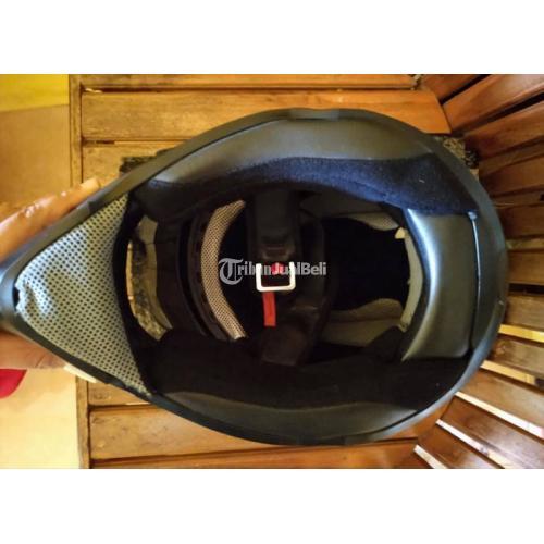 helm supermoto double visor